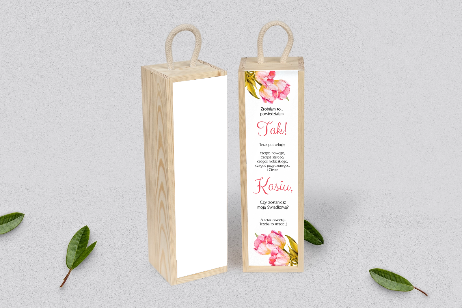 Prośba o Świadkowanie - SNW Akryl naturalna Sweet Love Motyw 4