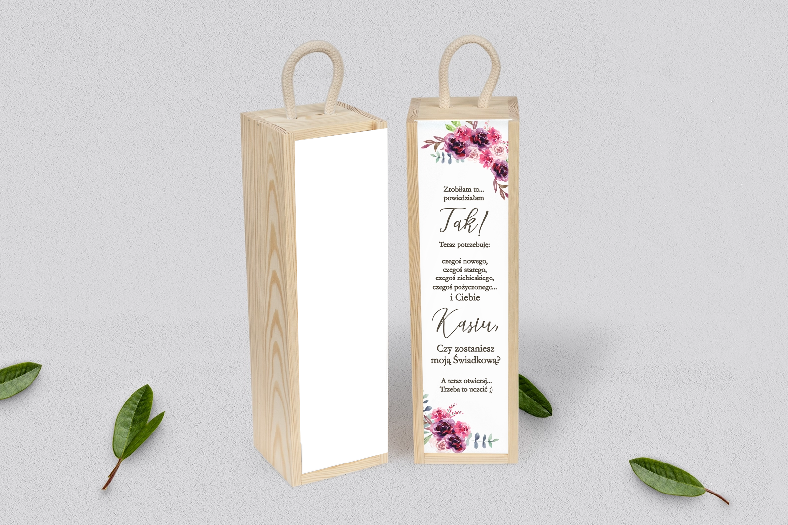 Prośba o Świadkowanie - SNW Akryl naturalna PasteLove Motyw 1