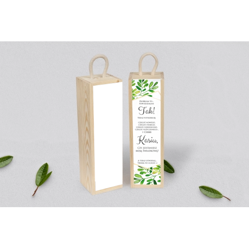 Prośba o Świadkowanie - SNW Akryl naturalna Flowers & Frame Motyw 3