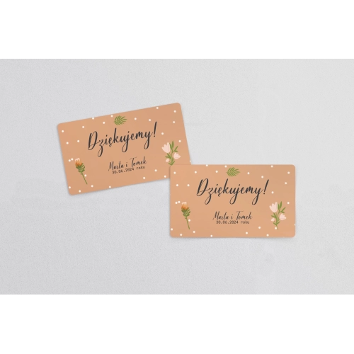 Naklejki na słoiczki weselne Butterflies - Arkusz 21 szt - Motyw 2