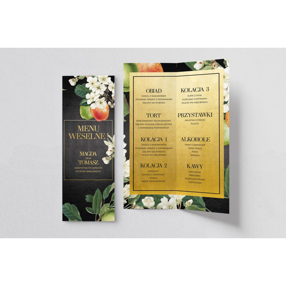 Menu Weselne Amore - Motyw 4