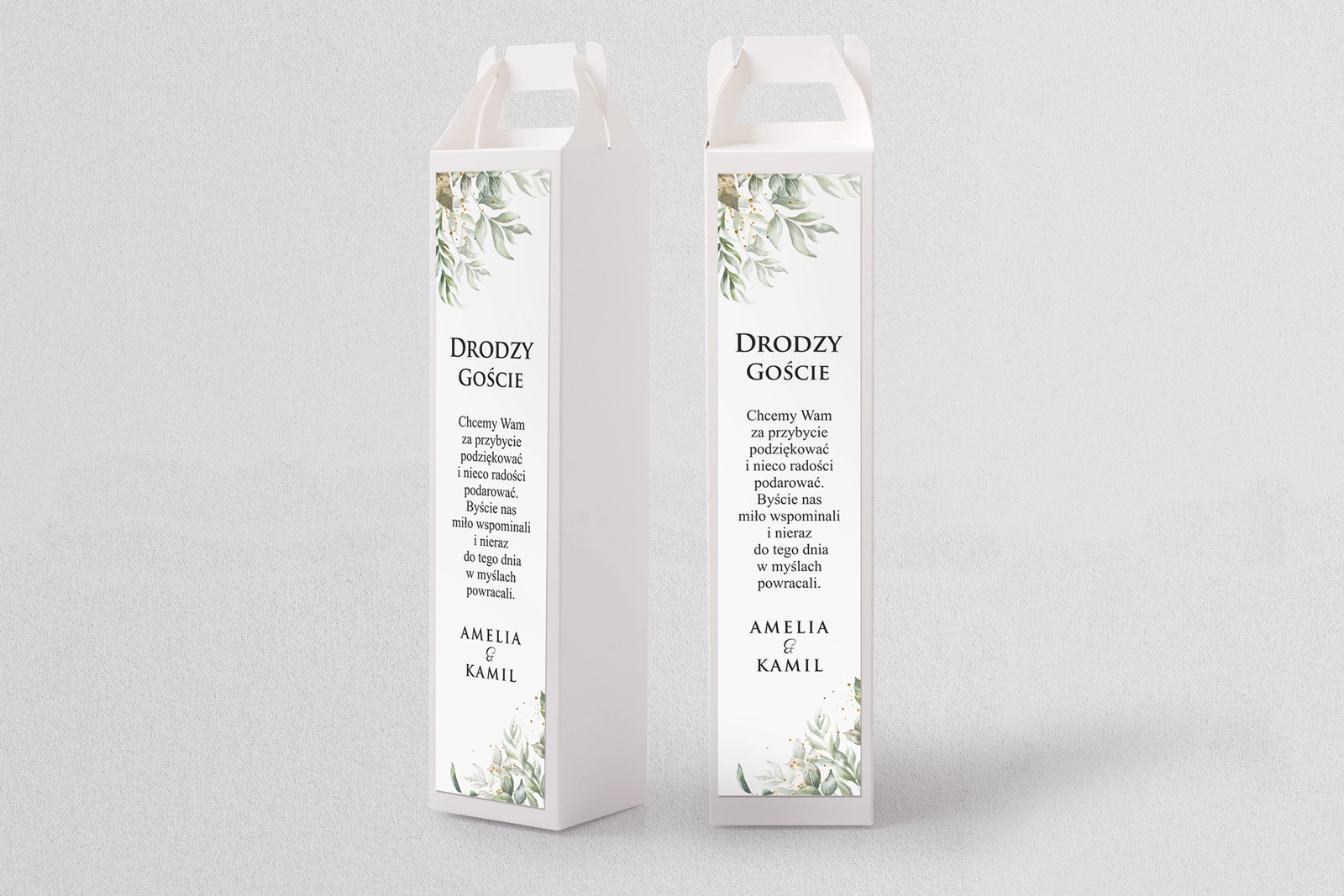 Pudełko na alkohol Leaves Motyw 1