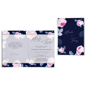 Zaproszenia ślubne Loveletter - Składane Motyw 3