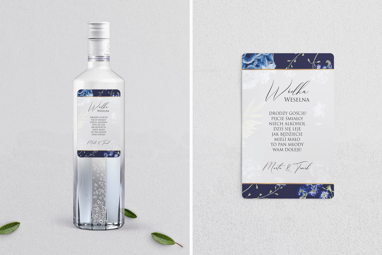 Naklejki na alkohol - Loveletter Motyw 4