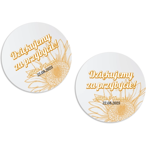 Magnes Okrągły - Sunflowers Motyw 1