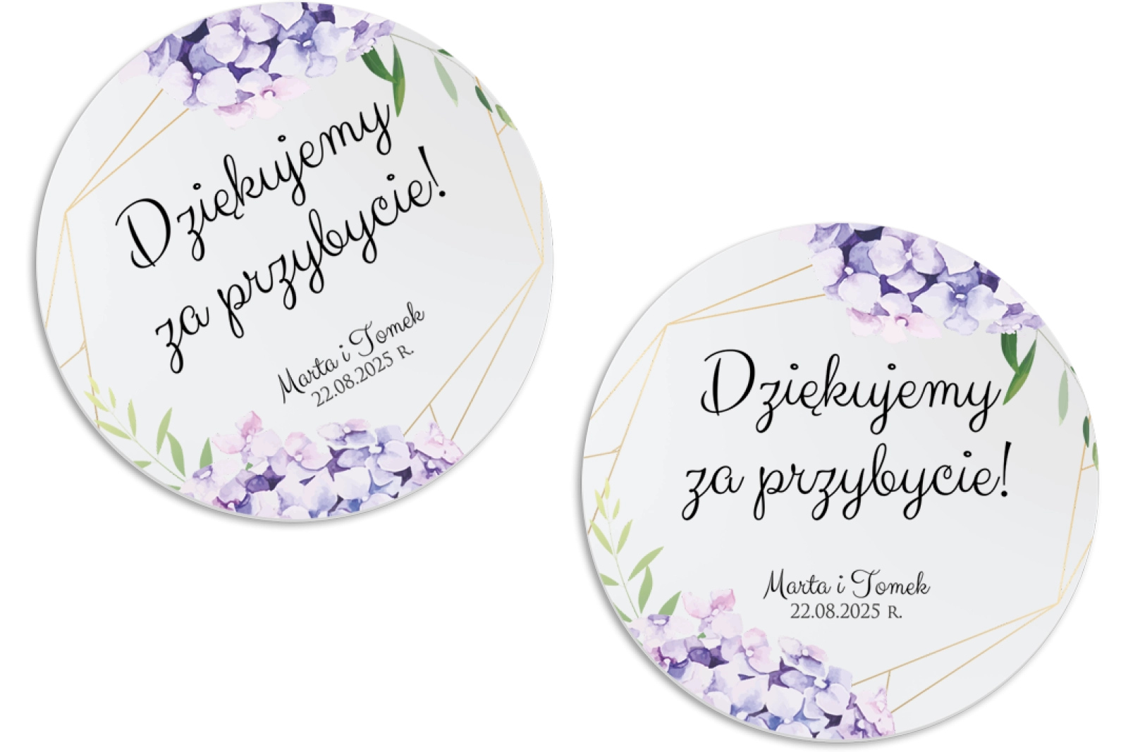 Magnes Okrągły - Flowers & Frame Motyw 1