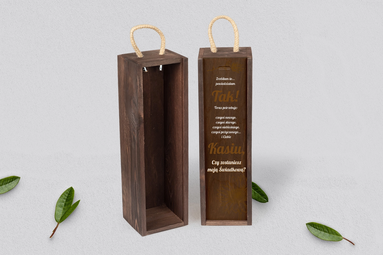 Prośba o Świadkowanie - SNW brązowa Sunflowers Motyw 3