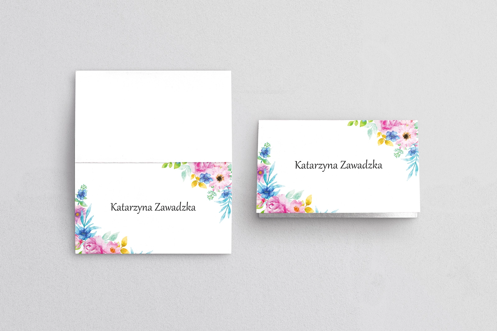 Winietki ślubne składane Bukiety Motyw 9