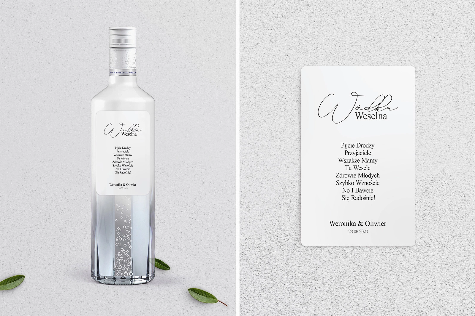 Naklejki na alkohol - Minimalistyczne Motyw 3