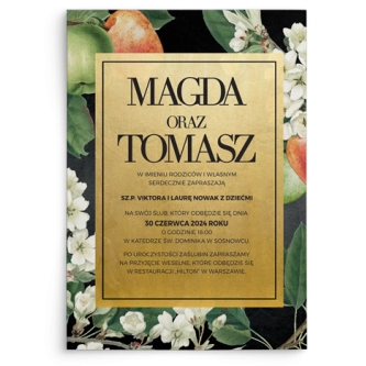 Zaproszenia ślubne Amore - Motyw 4