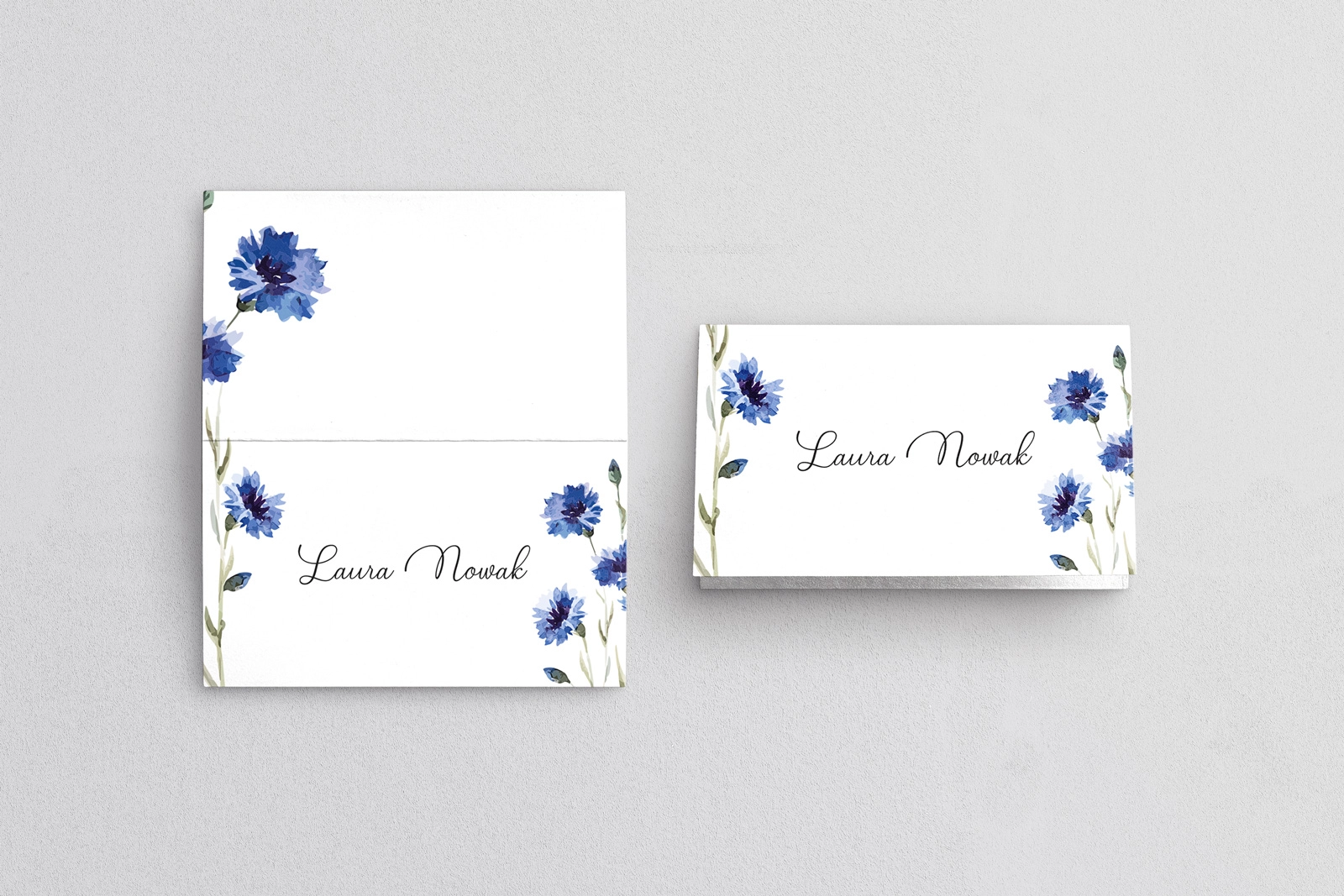 Winietki ślubne składane Biały Czas - Motyw 2