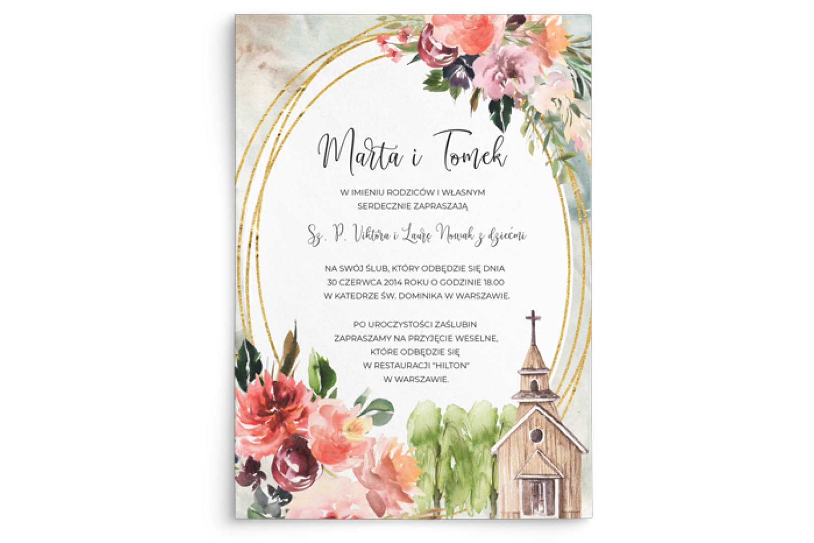 Zaproszenia ślubne Spring Love - Motyw 1