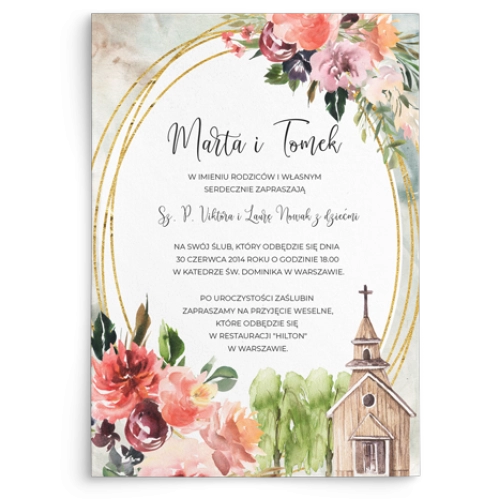 Zaproszenia ślubne Spring Love - Motyw 1