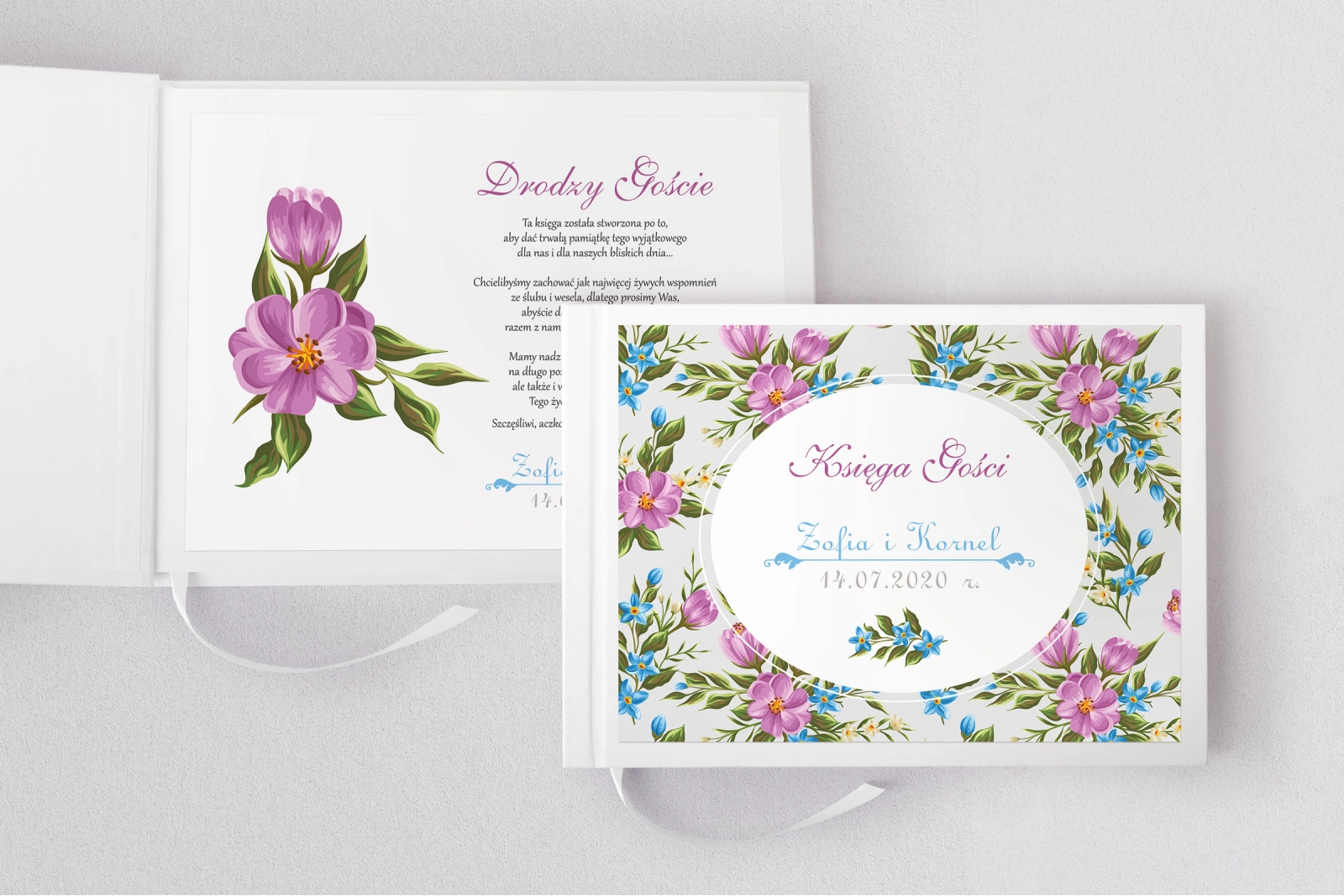 Księga Gości Weselnych Pobieramy się Motyw 3