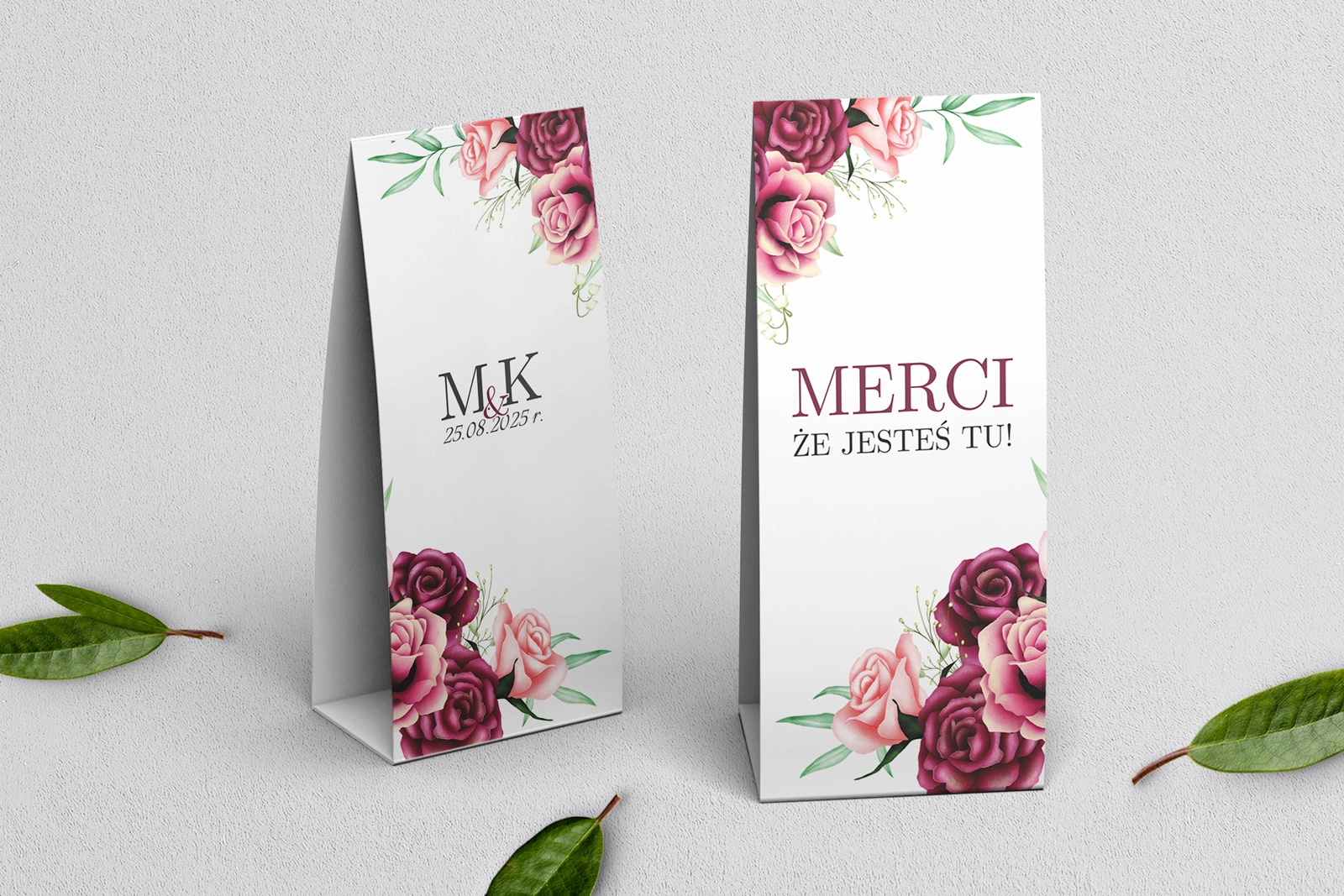 Podziękowanie Merci - Pudełeczko Fabello Motyw 3