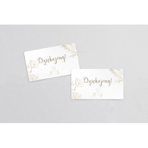 Naklejki na słoiczki weselne Fiori - Arkusz 21 szt Motyw 3