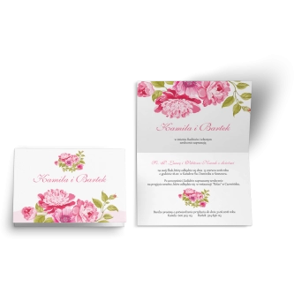 Zaproszenie ślubne Wiosenny Kwiat - Motyw 9