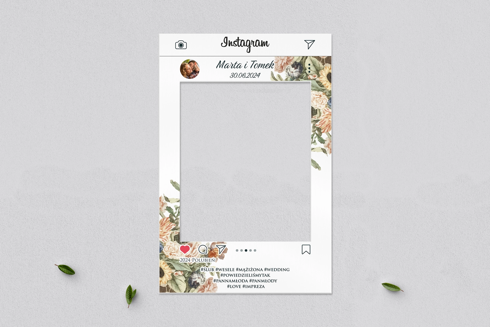 Ramka do zdjęć - Instagram Rustic Summer Motyw 2