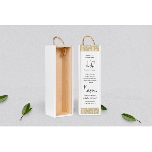 Prośba o Świadkowanie - SNW biała Vintage Motyw 1