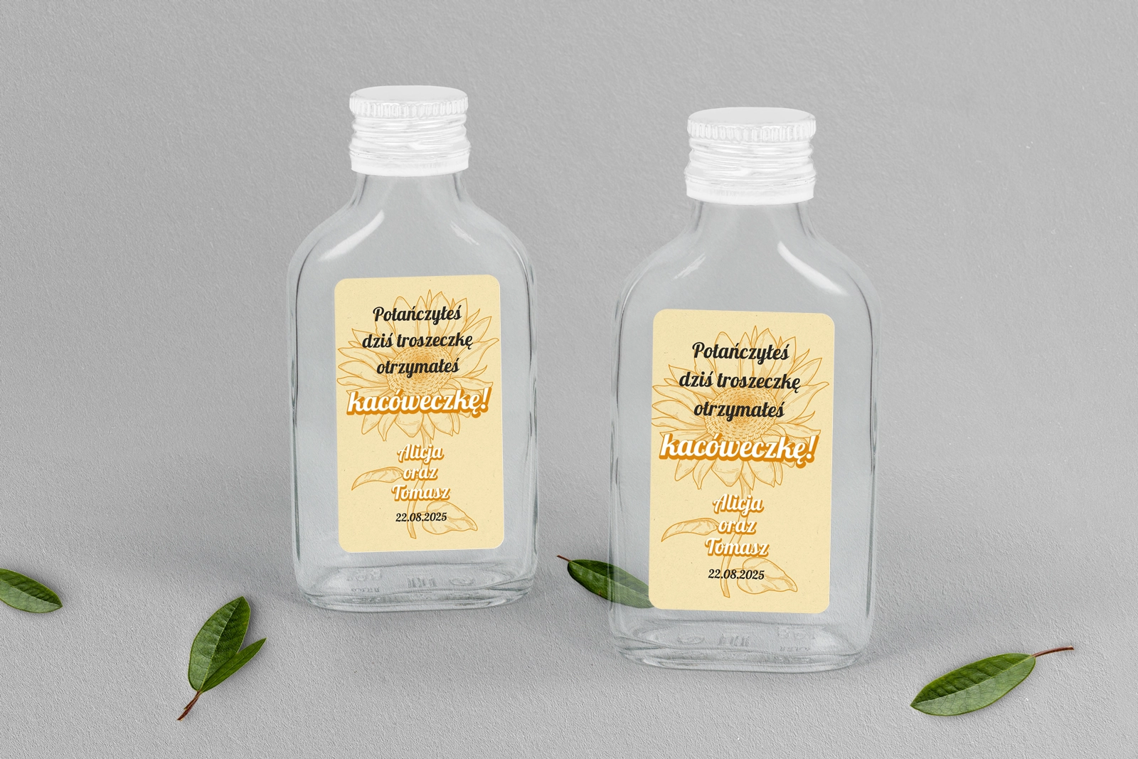 Buteleczka - Piersiówka Sunflowers Motyw 1