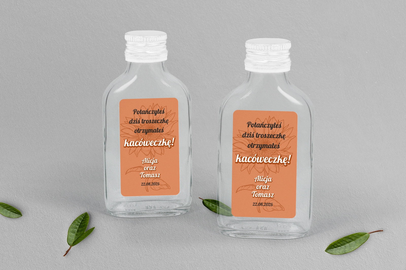 Buteleczka - Piersiówka Sunflowers Motyw 2