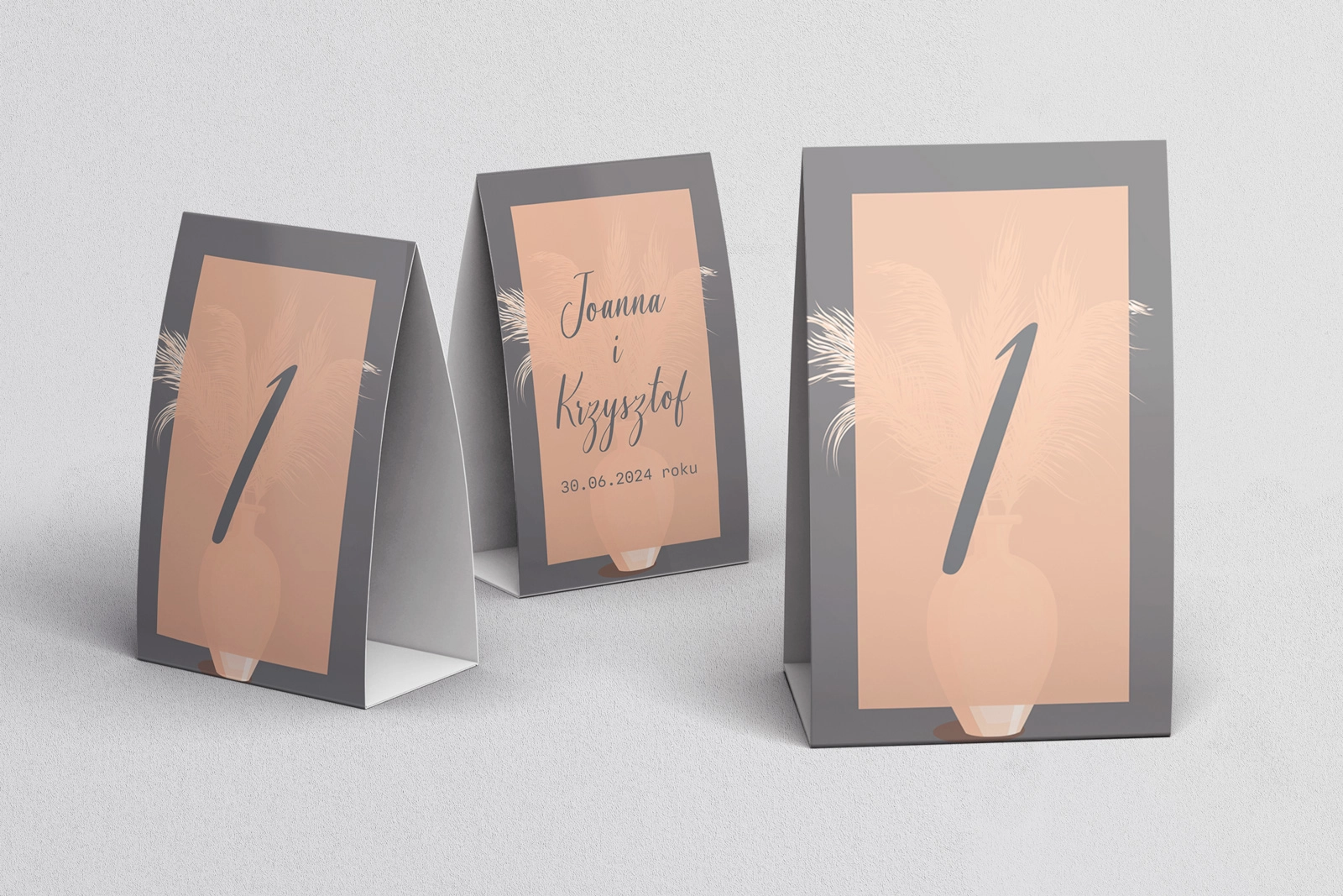 Numerki na stół Butterflies - Motyw 4