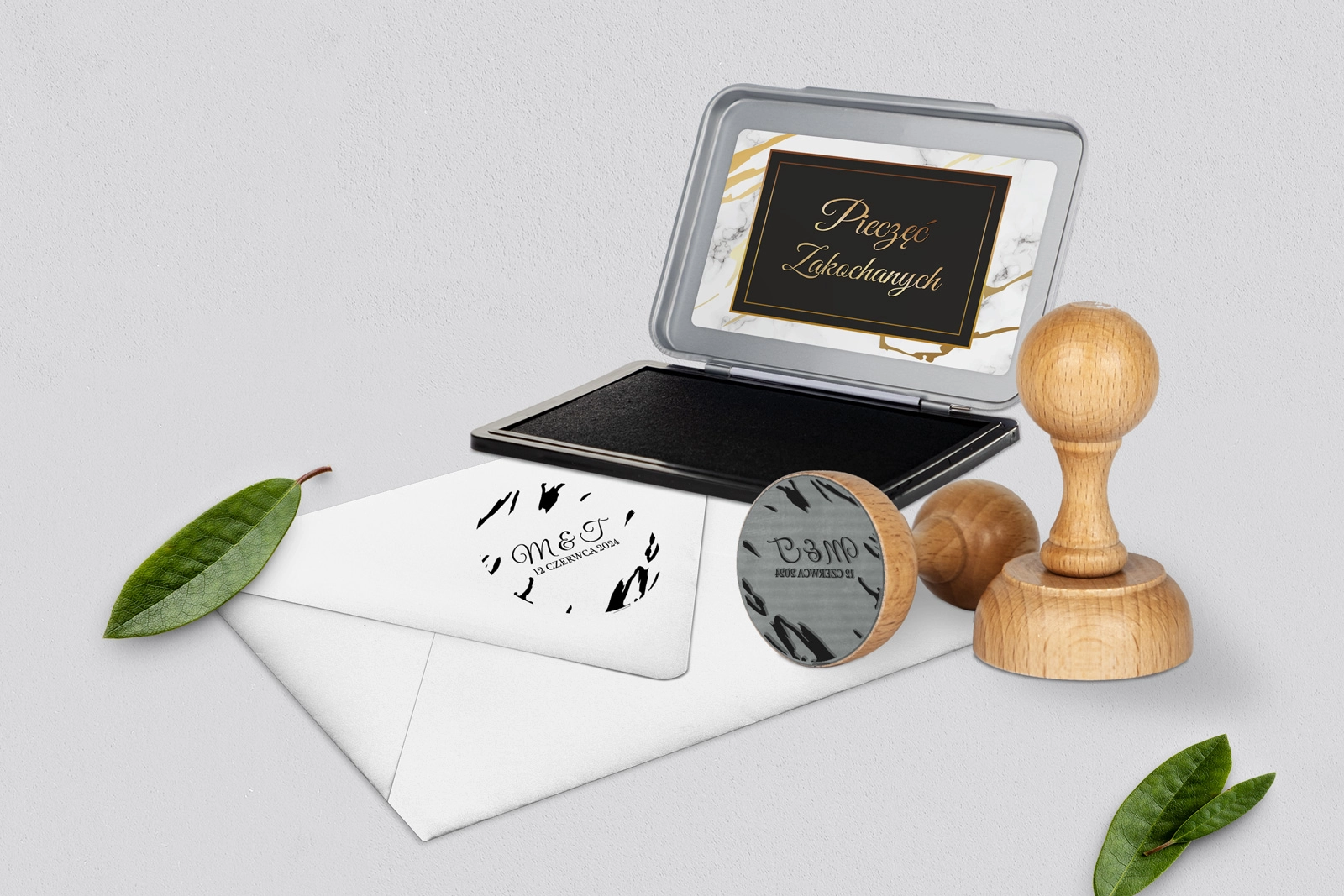 Pieczątka Marmur & Złoto - Motyw 3