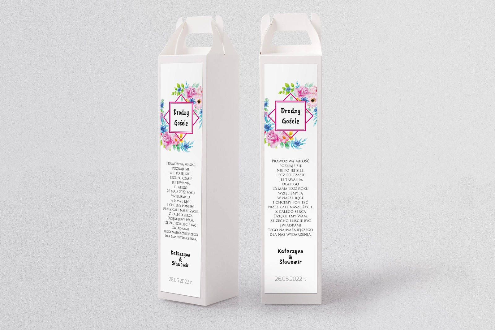 Pudełko na alkohol Bukiety Motyw 9