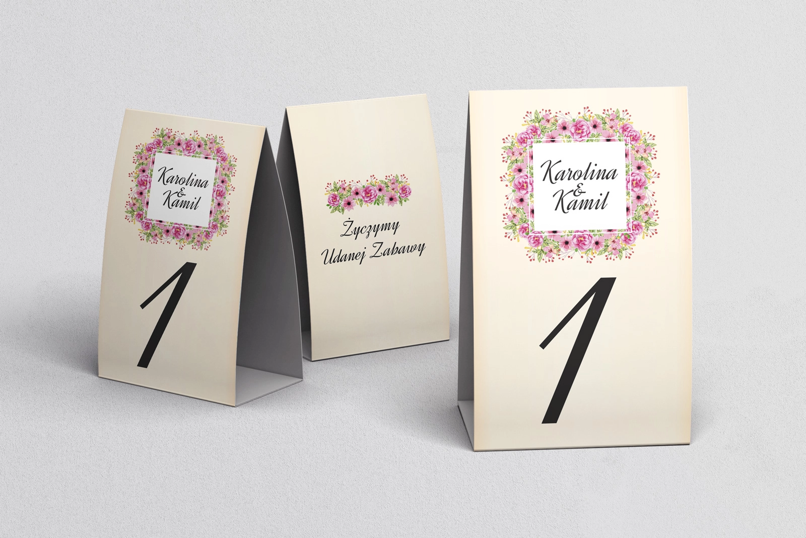 Numerki na stół Love Motyw 5