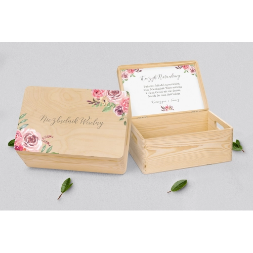 Koszyczek ratunkowy weselny naturalny - PasteLove Motyw 2