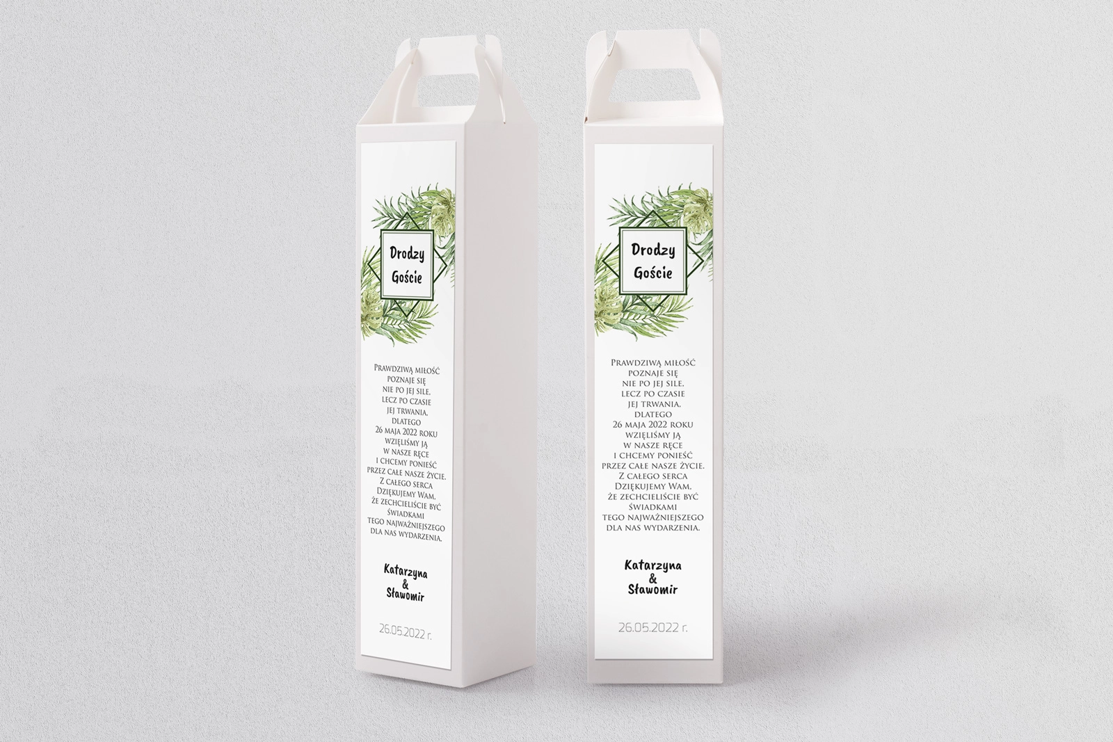 Pudełko na alkohol Bukiety Motyw 12