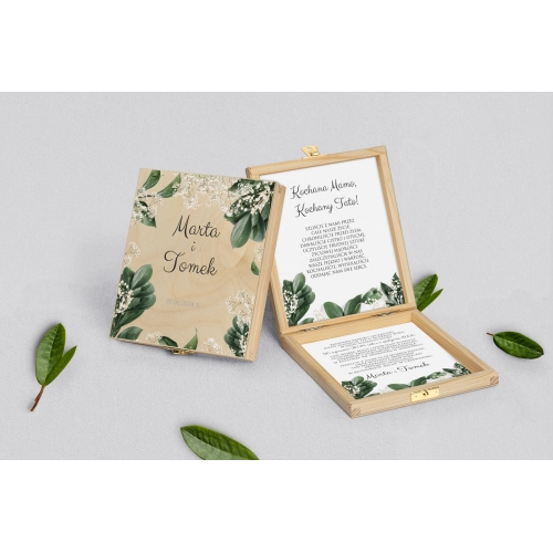 Zaproszenie dla Rodziców - naturalne Soft Motyw 1