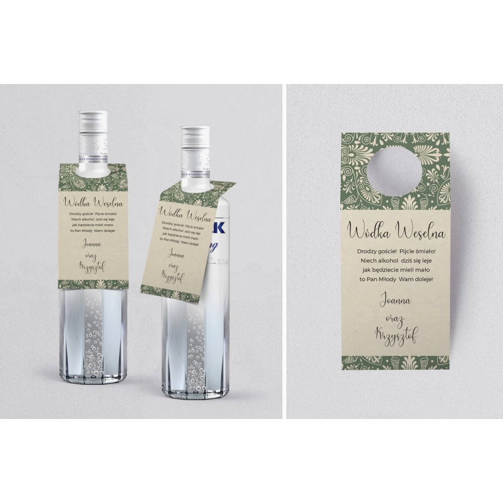 Zawieszka na alkohol oczko Vintage Motyw 2
