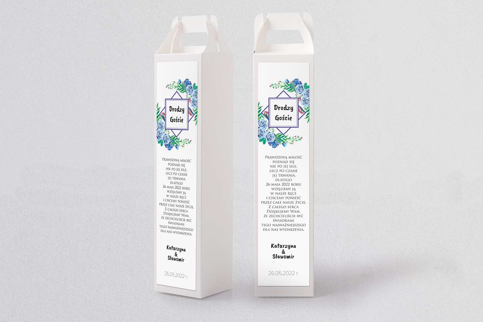 Pudełko na alkohol Bukiety Motyw 3