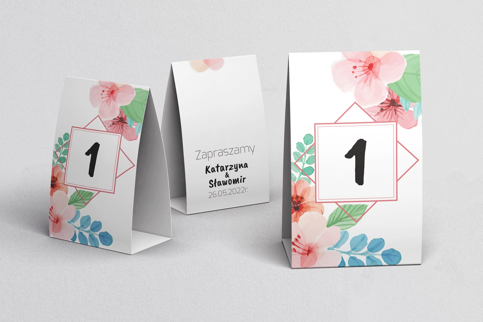 Numerki na stół Bukiety Motyw 16