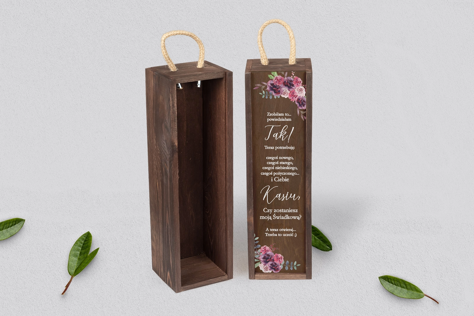 Prośba o Świadkowanie - SNW brązowa PasteLove Motyw 1