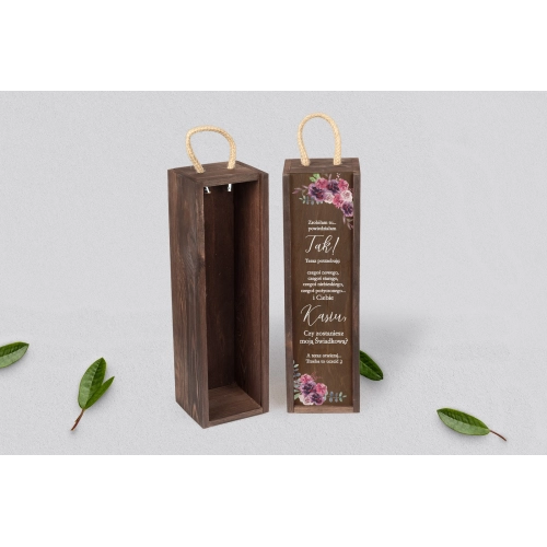 Prośba o Świadkowanie - SNW brązowa PasteLove Motyw 1