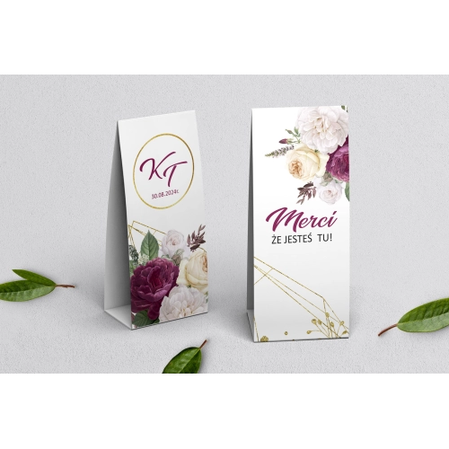 Podziękowanie Merci - Pudełeczko Modena Motyw 1