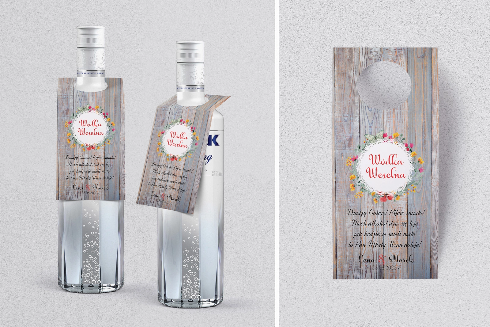 Zawieszka na alkohol oczko Rustical Motyw 10