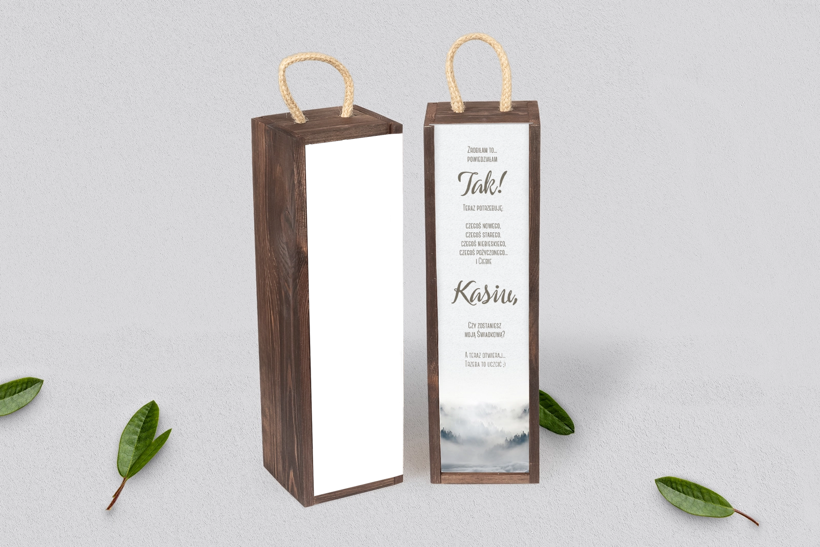 Prośba o Świadkowanie - SNW Akryl brązowa Forest - Motyw 5