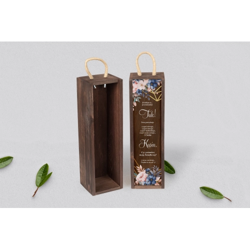 Prośba o Świadkowanie - SNW brązowa Geometryczne Serce - Motyw 2