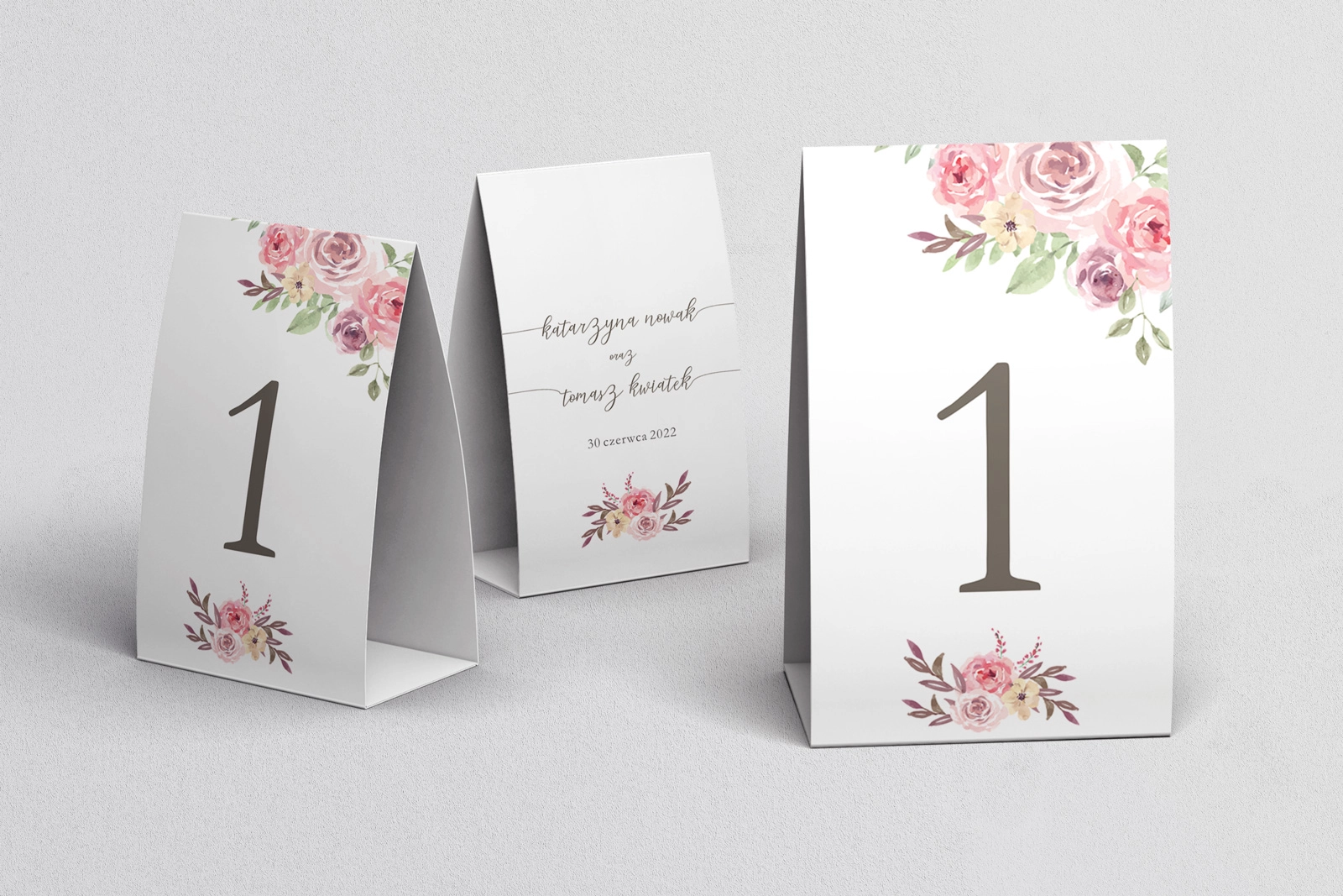 Numerki na stół PasteLove Motyw 2