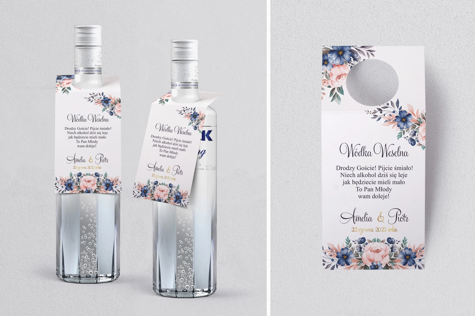 Zawieszka na alkohol oczko Geometryczne Serce - Motyw 2