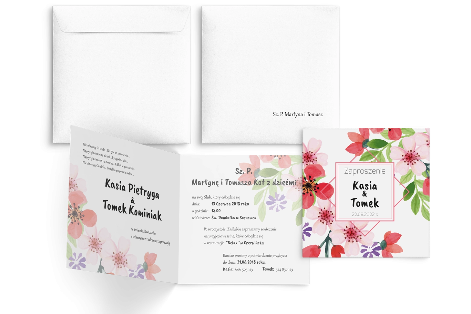 Akwarelowe Bukiety - Motyw 17