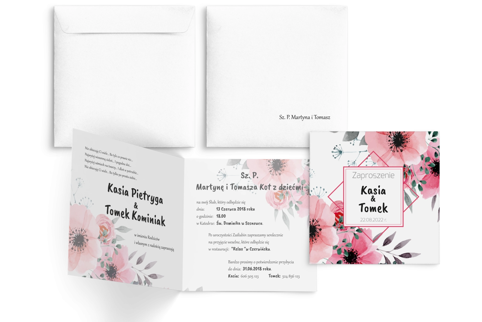 Akwarelowe Bukiety - Motyw 14