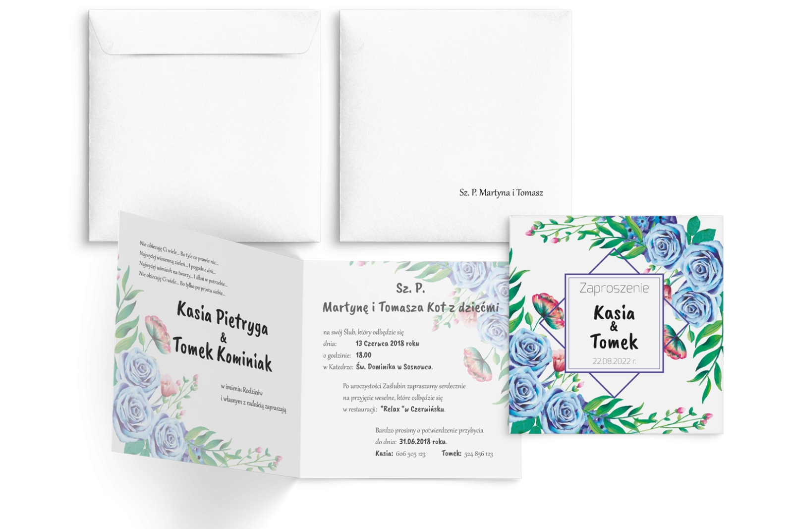 Akwarelowe Bukiety - Motyw 3