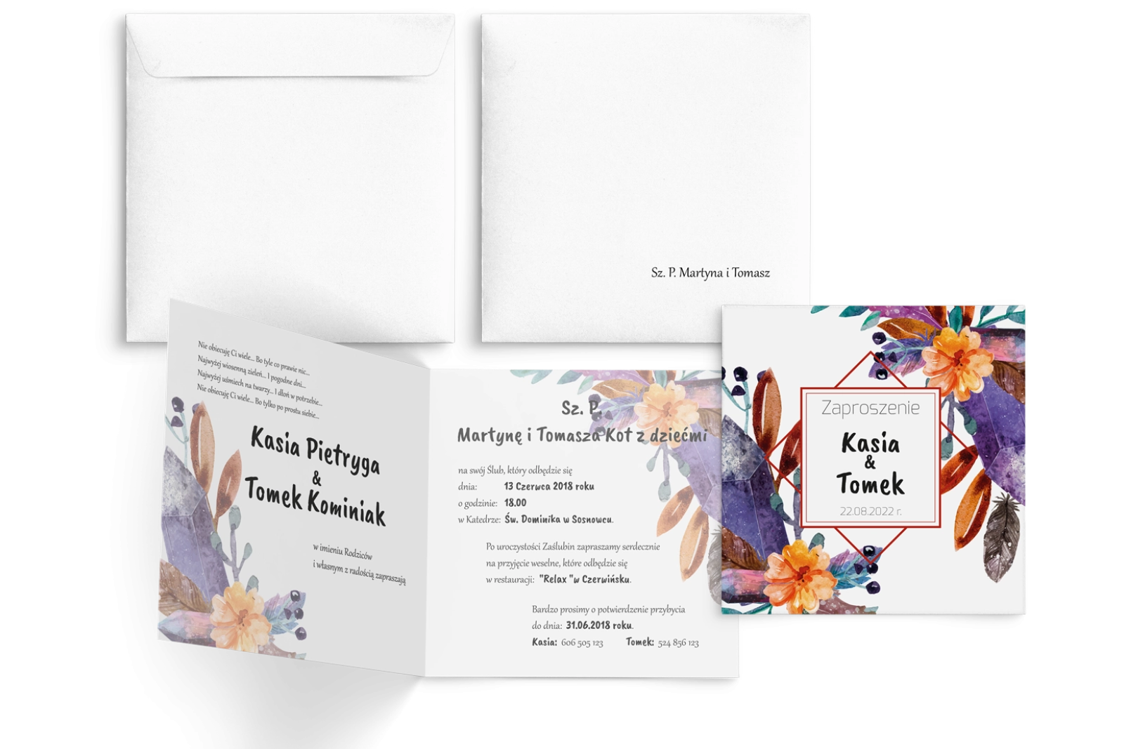 Akwarelowe Bukiety - Motyw 18