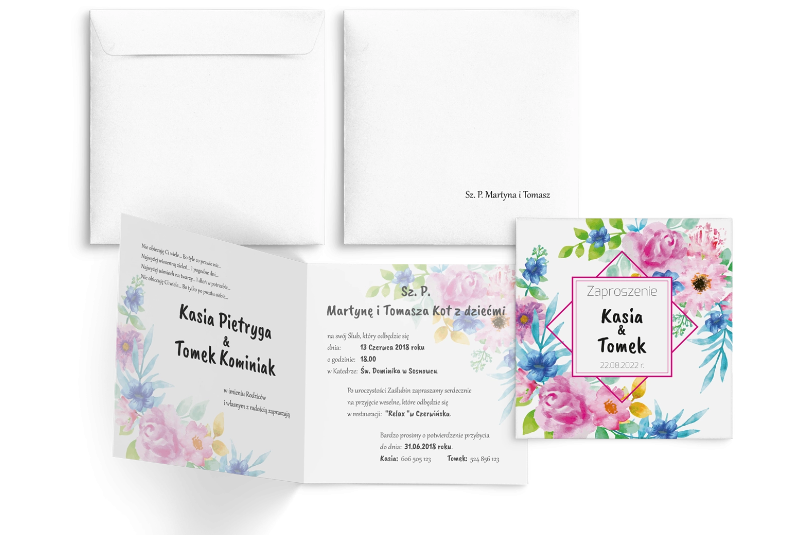 Akwarelowe Bukiety - Motyw 9