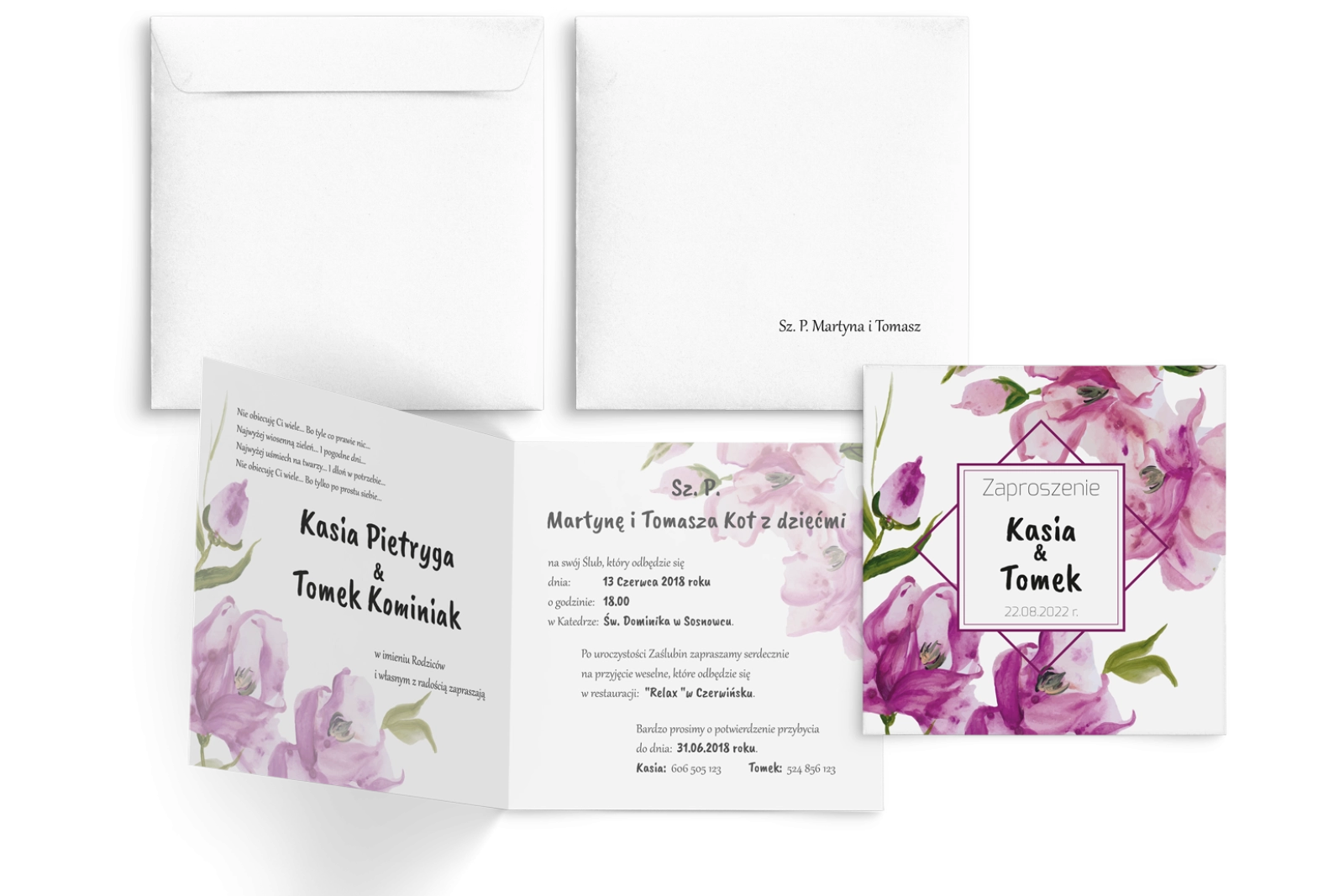 Akwarelowe Bukiety - Motyw 13