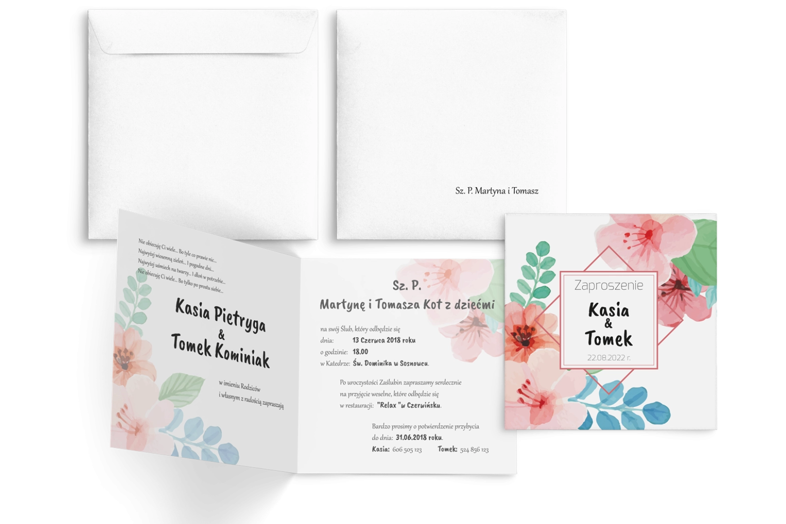 Akwarelowe Bukiety - Motyw 16